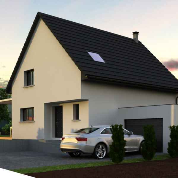 Maisons Creages - Constructeur de maison à toit plat ou plain-pied Brunstatt, Mulhouse, Saint-Louis